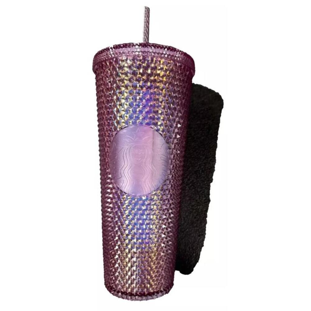 Starbucks Disneyland Pink Geometric Studded Tumbler w/ Straw – Limited Edition